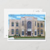 Bibliothek, Pine Bluff, Arkansas Vintag Postkarte (Vorne/Hinten)