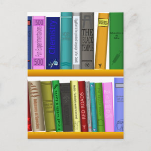 Bibliothek Postkarte