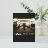 Bibliothek Postkarte (Stehend Vorderseite)