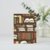 Bibliothek Postkarte (Stehend Vorderseite)