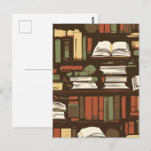 Bibliothek Postkarte (Vorne/Hinten)