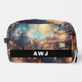 Bibliothek Print Dopp Bag Waschbeutel (Vorderseite)