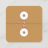 Bibliothek, Retro, Vintage Visitenkarte (Rückseite)