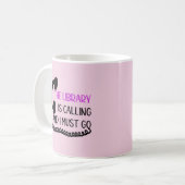 Bibliothek ruft an kaffeetasse (Vorderseite Links)