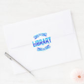 BIBLIOTHEK RUNDER AUFKLEBER (Umschlag)