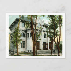 Bibliothek, Salt Lake City 1908 Vintag Postkarte