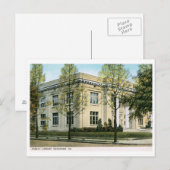 Bibliothek, Savannah, GA Vintag Postkarte (Vorne/Hinten)