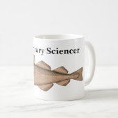 Bibliothek Sciencer mit der Kabeljau-Tasse Kaffeetasse (VorderseiteRechts)
