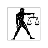 Bibliothek skaliert zodiac art Briefmarke Gummistempel (Prägung)