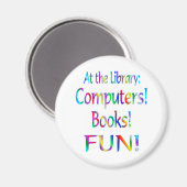Bibliothek Spaß Magnet (Vorderseite/Rückseite)