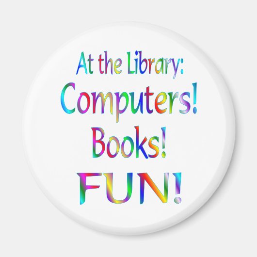 Bibliothek Spaß Magnet (Vorne)