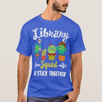 Bibliothek Squad, Funny School Cactus Team School  T-Shirt