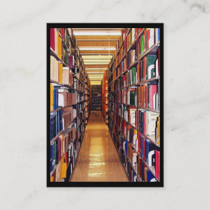 Bibliothek stapelt ATC Visitenkarte