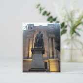 Bibliothek Sydney Statue Postkarte (Stehend Vorderseite)