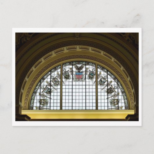 Bibliothek Thomas Jefferson Gebäude, War Postkarte (Vorderseite)