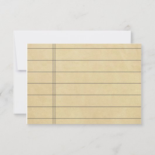 Bibliothek | UAWG Response Card RSVP Karte (Rückseite)