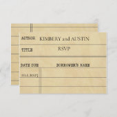 Bibliothek | UAWG Response Card RSVP Karte (Vorne/Hinten)