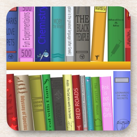 Bibliothek Untersetzer (Vorderseite)