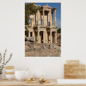 Bibliothek von Ephesus Ruins Poster (Küche)
