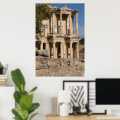 Bibliothek von Ephesus Ruins Poster (Heimbüro)