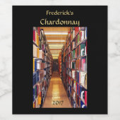 Bibliothek Weinetikett (Einzelnes Label)