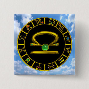 BIBLIOTHEK / ZODIAC BIRTHDAZEICHEN BUTTON