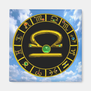 BIBLIOTHEK / ZODIAC BIRTHDAZEICHEN MAGNET