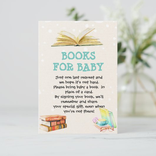 Bibliothek zum Thema Babykarte RSVP Karte (Stehend Vorderseite)