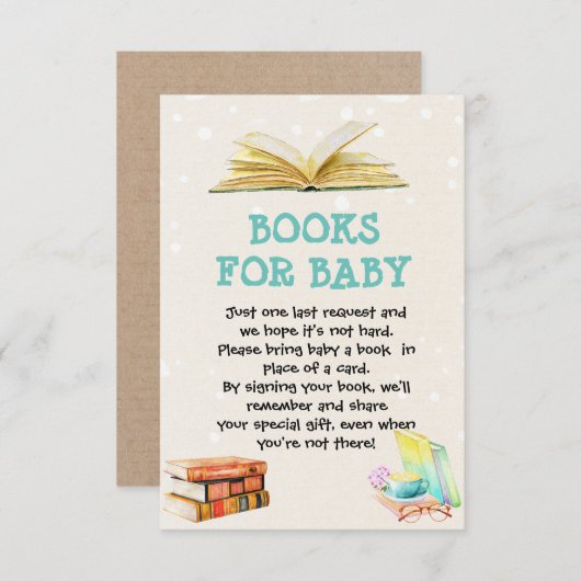 Bibliothek zum Thema Babykarte RSVP Karte (Vorne/Hinten)