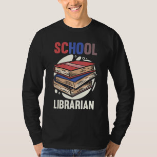 Bibliothek zurück zur Buchwürmer-Schule Bibliothek T-Shirt