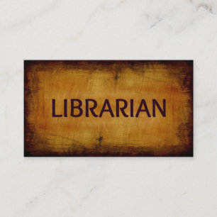 Bibliothekar Antiquität Geschäftskarte Visitenkarte