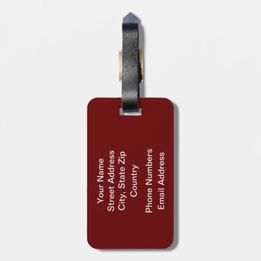 Bibliothekar Apple Gepäckanhänger (Rückseite vertikal)