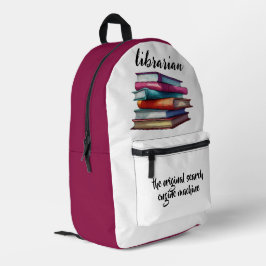 Bibliothekar Bedruckter Rucksack