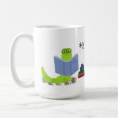Bibliothekar-Bookworm-Design Kaffeetasse (Links)