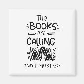 Bibliothekar, Buch Lover, Buchwurm Magnet (Vorne)