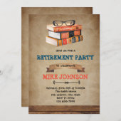 Bibliothekar-Buch-themenorientierte Einladung (Vorne/Hinten)