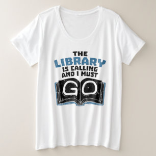 Bibliothekar Bücher Lesen Große Größe T-Shirt