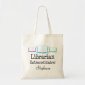 Bibliothekar-Extraordinaire personalisierte Tragetasche (Vorne)