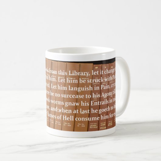 Bibliothekar-Fluch Kaffeetasse (VorderseiteRechts)