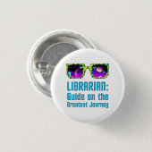 Bibliothekar: Führer auf der Beststen Reise Button (Vorne & Hinten)