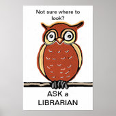 Bibliothekar gefragt poster (Vorne)