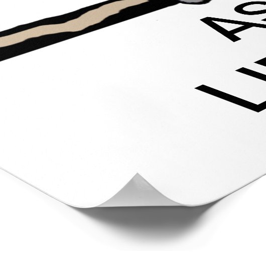 Bibliothekar gefragt poster (Ecke)