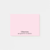 Bibliothekar-Geschenk-lustige Zirkulation wählen Post-it Klebezettel (Vorderseite)