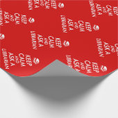 Bibliothekar-Geschenke behalten Ruhe, eine Geschenkpapier (Ecke)