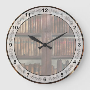 Bibliothekar - In der Bibliothek Große Wanduhr