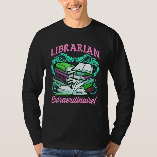 Bibliothekar Inspiriert Bibliothek in Verbindung m T-Shirt (Vorderseite)