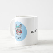 Bibliothekar-Katze Kaffeetasse (Vorderseite Links)