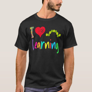 Bibliothekar  Lehrer Ich Liebe Lernen Hungriger Ra T-Shirt