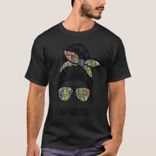 Bibliothekar Lehrer Unordentlicher Dutt Leben Buch T-Shirt