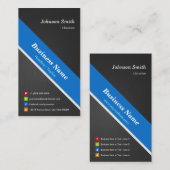 Bibliothekar - Premium doppelseitig Visitenkarte (Vorne/Hinten)